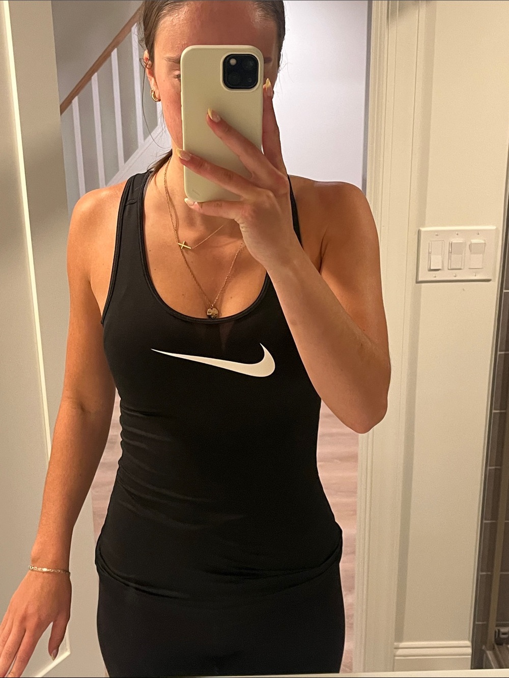 Nike Women's Black Racerback Tank Top